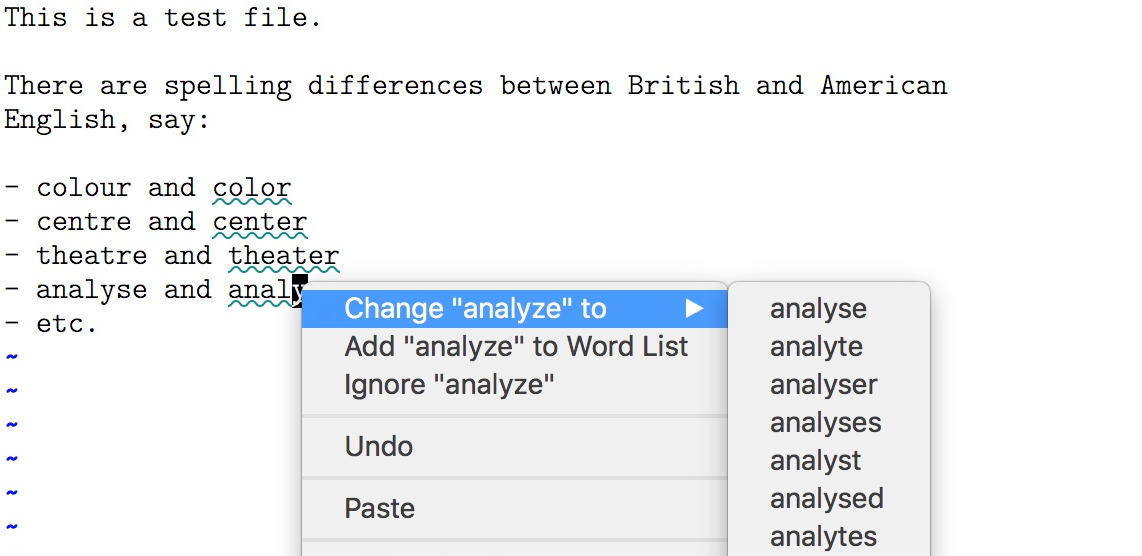 标出不在 spelllang 里面的拼写方式和右键菜单 FigX1.7